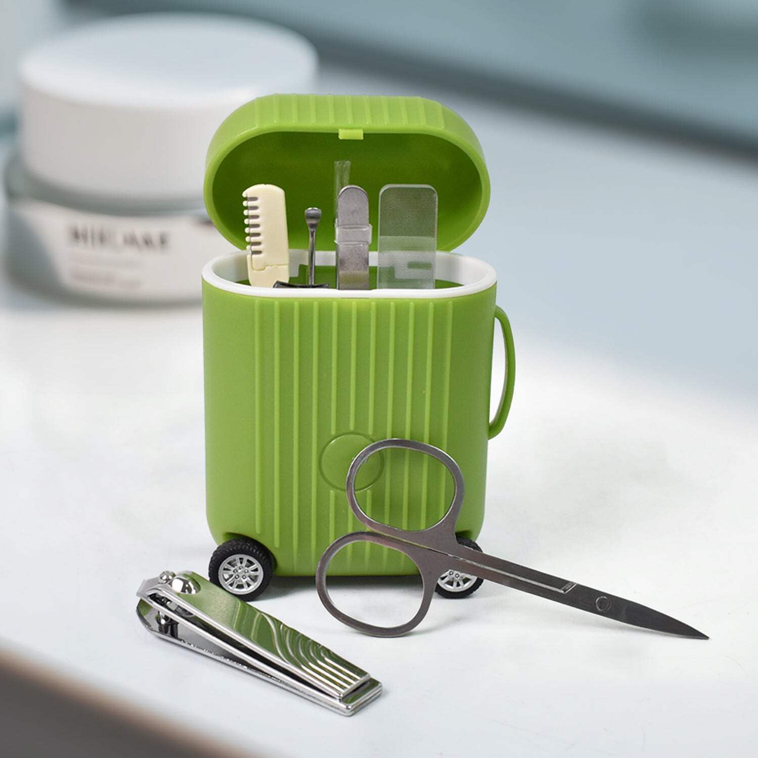 8-in-1 Mini Travel Nail Clipper Set